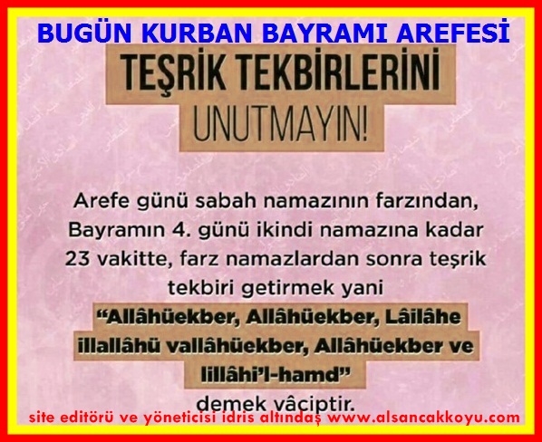 Bugün Kurban 